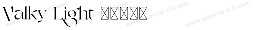 Valky Light字体转换